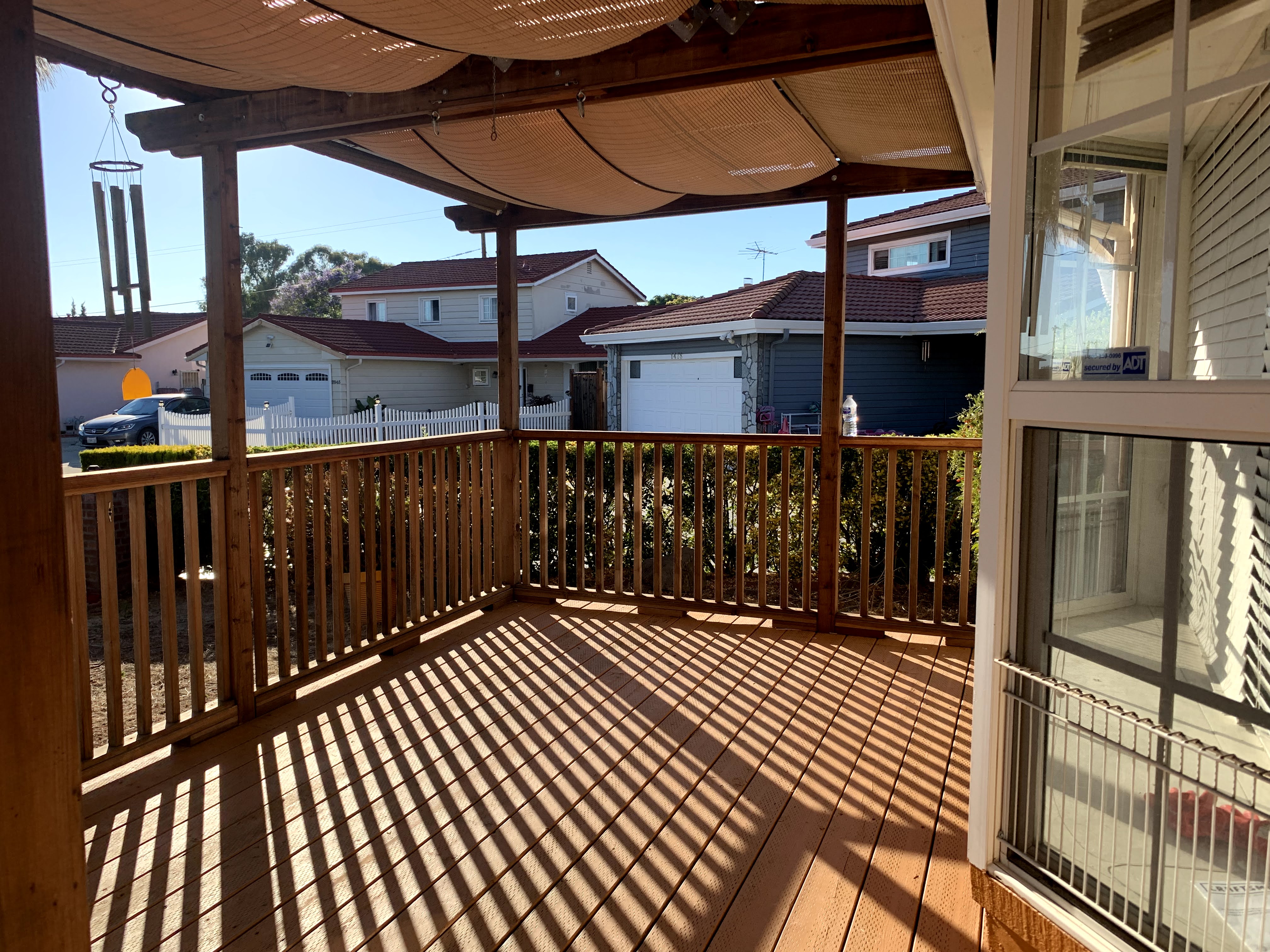 Front yard pergola
